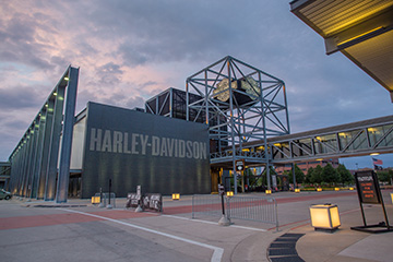 The Harley Davidson Museum in Milwaukee.