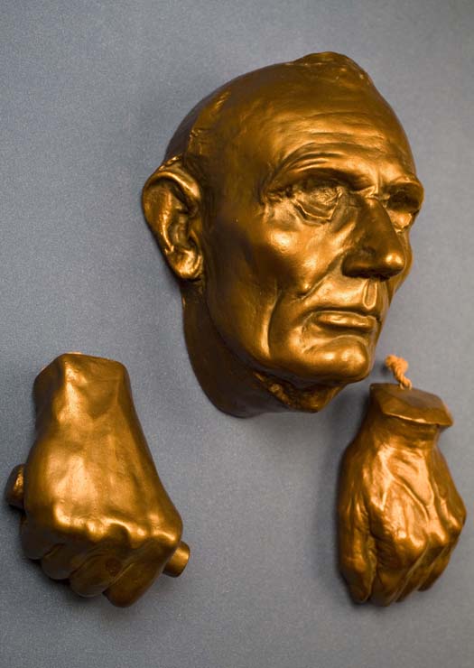 Photo of Life Mask and Hands of Abraham Lincoln