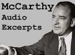 Connect to the Joseph R. McCarthy Speech Excerpts Audio Collection