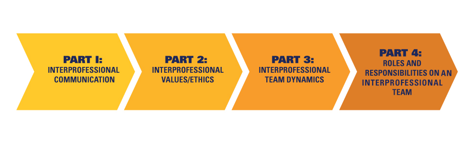 IPE Core4 Workshops: Part 1 - Communication, Part 2 - Values/Ethics, Part 3 - Team of Dynamics, Part 4 - Roles and Responsibilities on an IPE Team 