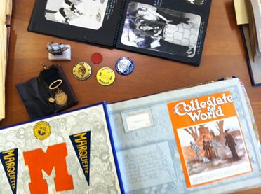 image of archival materials documenting student life